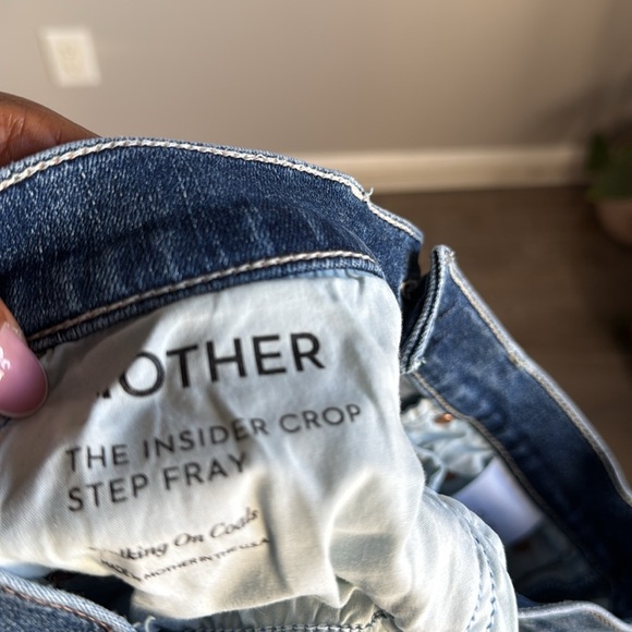 MOTHER THE INSIDER CROP STEP FRAY walking On Coals 27 - Picture 10 of 12